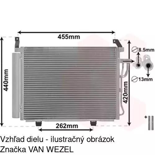 Chladiče klimatizácie POLCAR 4003K81K - obr. 2