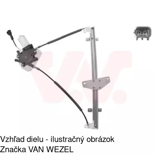 Elektrický mechanizmus okna dverí POLCAR 4003PSE1E - obr. 1