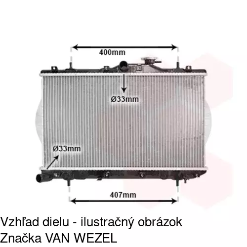 Chladiče vody POLCAR 400508-2 - obr. 3