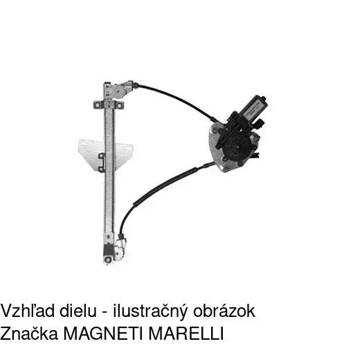 Elektrický mechanizmus okna dverí POLCAR 4007PSE3