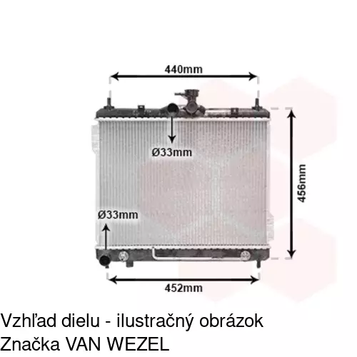 Chladiče vody POLCAR 404208-3 - obr. 1