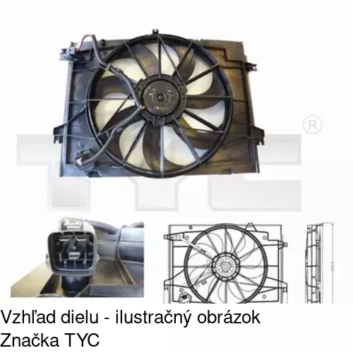 Ventilátory chladičov POLCAR 404723W1 - obr. 1