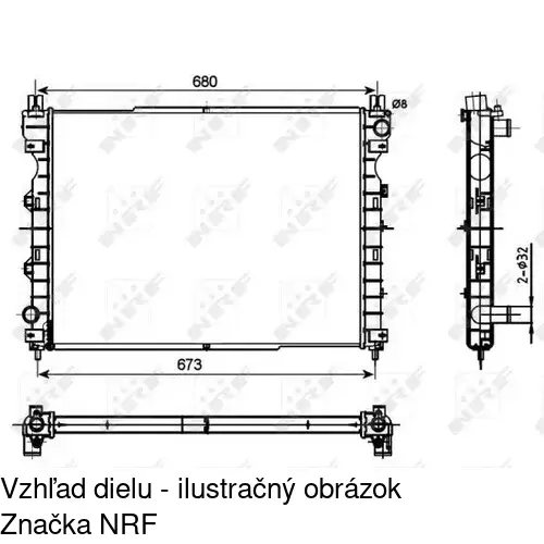 Chladiče vody POLCAR 431008-1 - obr. 1