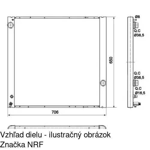 Chladiče vody POLCAR 433208-1 - obr. 1