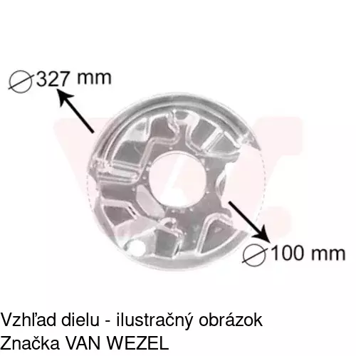 Brzdovy štít POLCAR 5001OT-5 - obr. 3