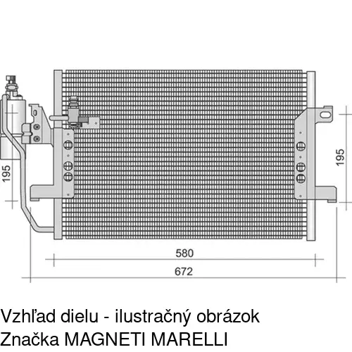 Chladiče klimatizácie POLCAR 5005K8C2S