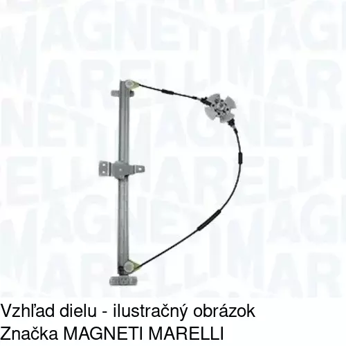 Elektrický mechanizmus okna dverí POLCAR 5012PSE2 - obr. 1