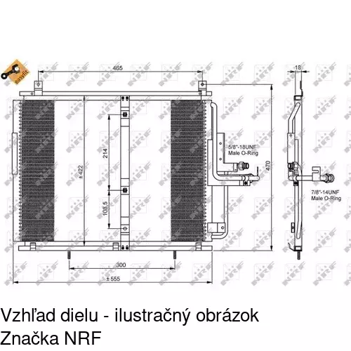 Chladiče klimatizácie POLCAR 5014K8A6 - obr. 1