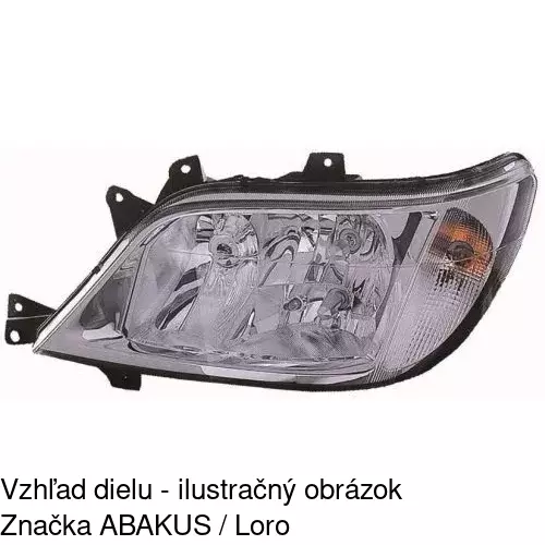 Hlavný reflektor POLCAR 5064093E - obr. 2