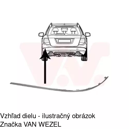 Lišta nárazníka POLCAR 50709611