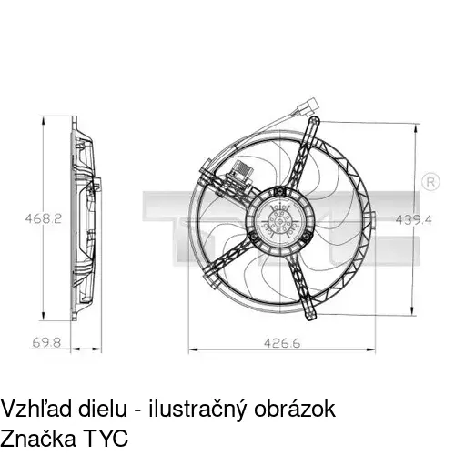 Ventilátory chladičov POLCAR 510223W1