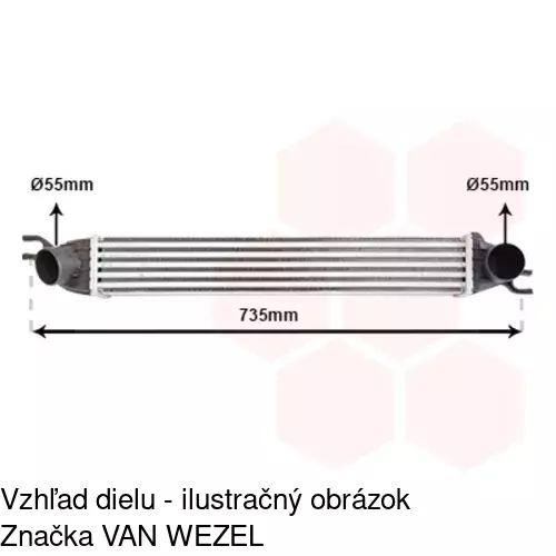 Chladiče vzduchu (Intercoolery) POLCAR 5102J8-1 - obr. 4