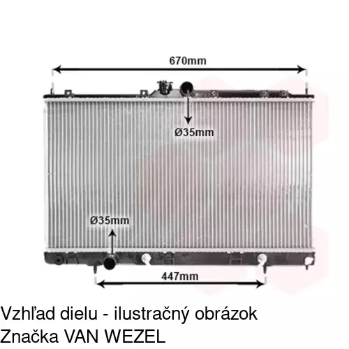 Chladiče vody POLCAR 523308-3 - obr. 2