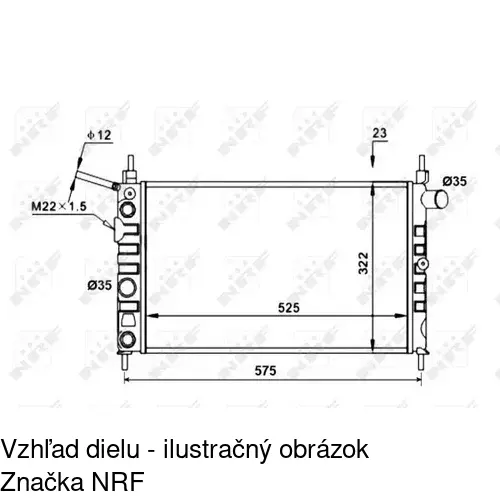 Chladiče vody POLCAR 550508-1