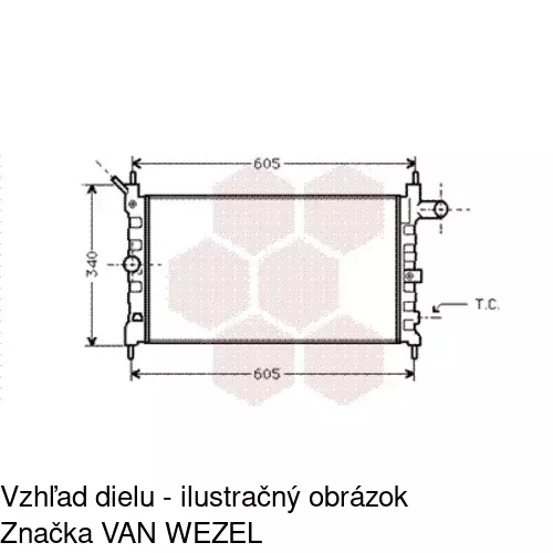 Chladiče vody POLCAR 550708-0 - obr. 2