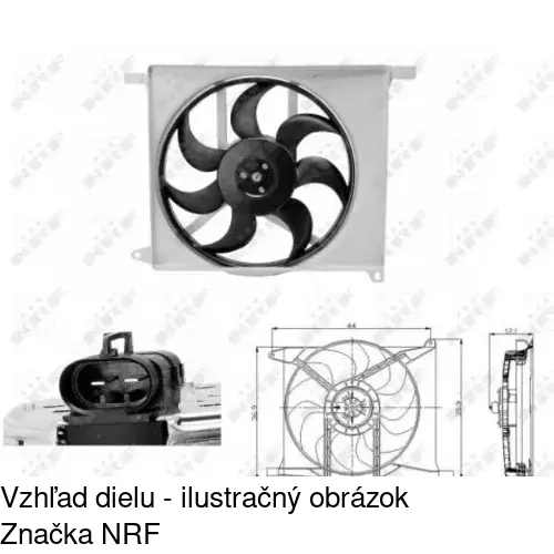 Ventilátor bez krytu / podpery POLCAR 550723U2 - obr. 1