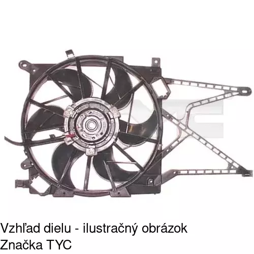 Ventilátor bez krytu / podpery POLCAR 550823U2 - obr. 1