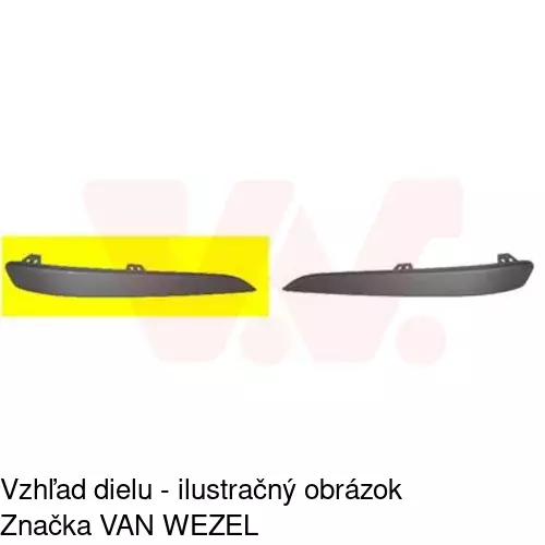 Lišta nárazníka POLCAR 550907-6 - obr. 1