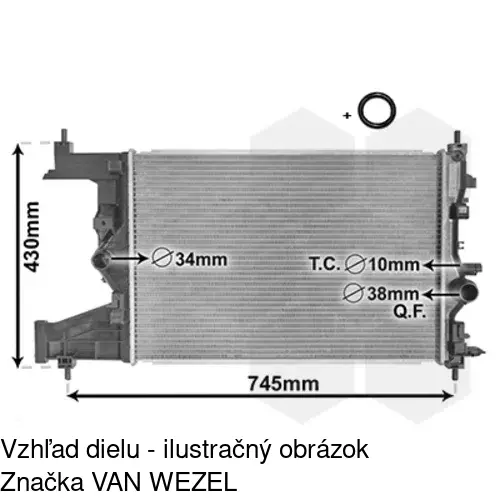 Chladiče vody POLCAR 551108-2 - obr. 1