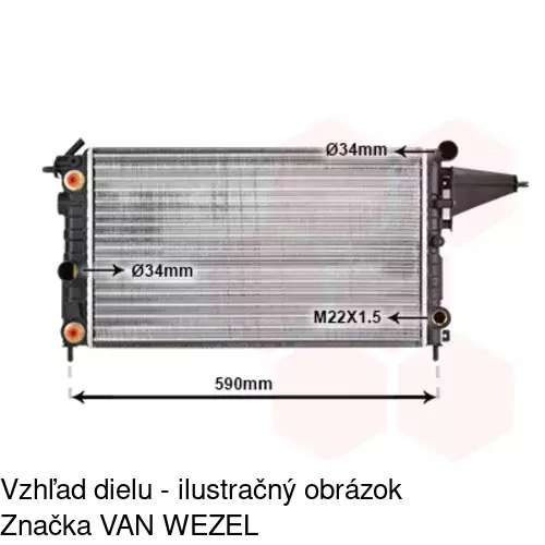 Chladiče vody POLCAR 551408-1 - obr. 2