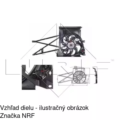 Ventilátor bez krytu / podpery POLCAR 551623U2 - obr. 2