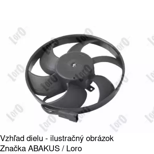 Ventilátor bez krytu / podpery POLCAR 551623U3 - obr. 2