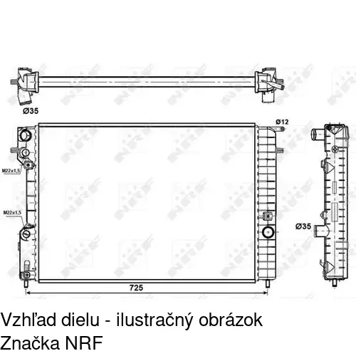 Chladiče vody POLCAR 552708-3