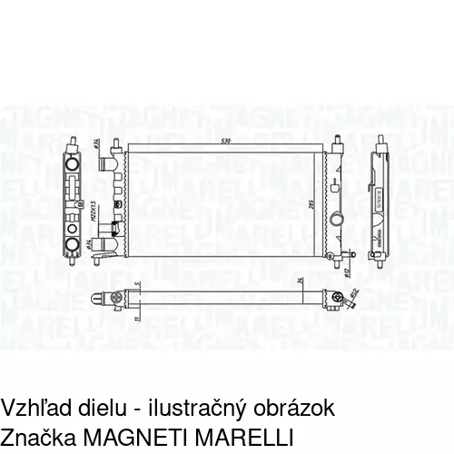 Chladiče vody POLCAR 555508A2 - obr. 1