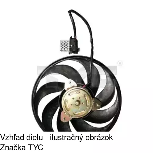 Ventilátor bez krytu / podpery POLCAR 555623U8 - obr. 3