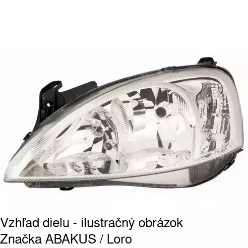 Hlavný reflektor 5557107E /POLCAR/ - obr. 2