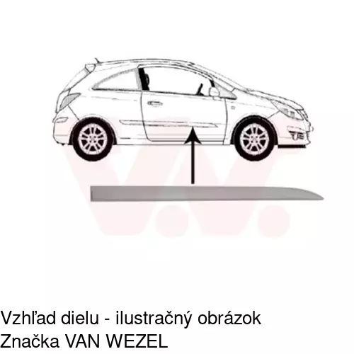 Lišta dverí 55580024 /POLCAR/