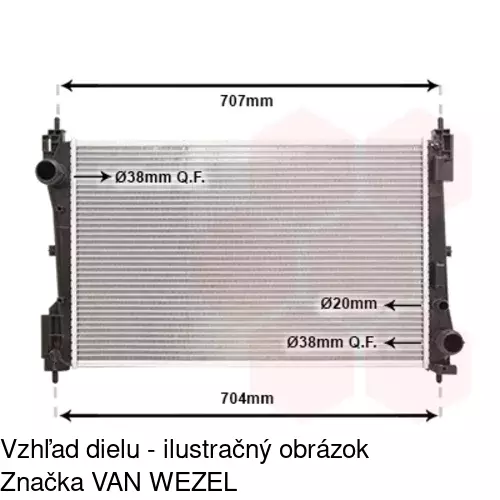 Chladiče vody POLCAR 555808-1 - obr. 4