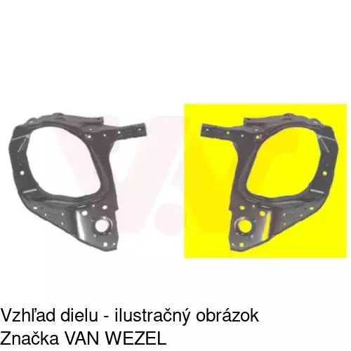 Držiak predného pásu POLCAR 555904-5