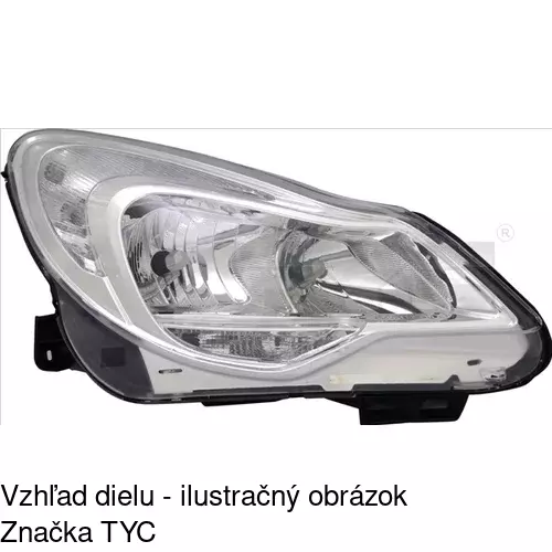 Hlavný reflektor POLCAR 55B110-E