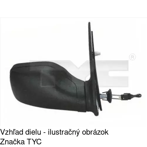 Vonkajšie zrkadlo POLCAR 5706513E - obr. 1