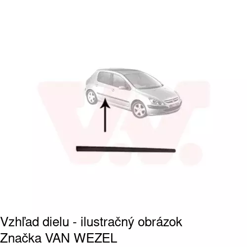 Lišta dverí POLCAR 57100042