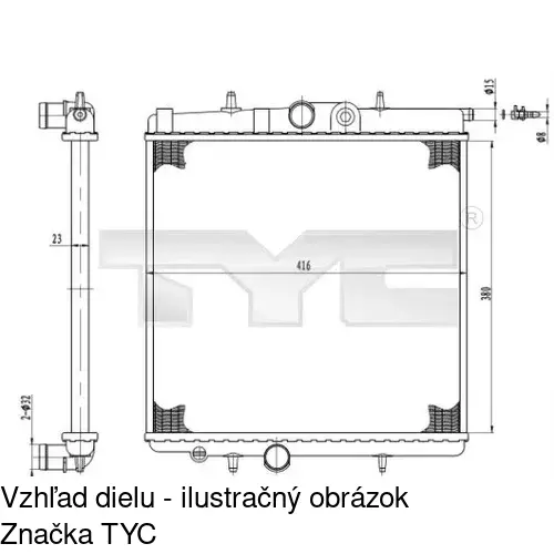 Chladiče vody POLCAR 572308A1