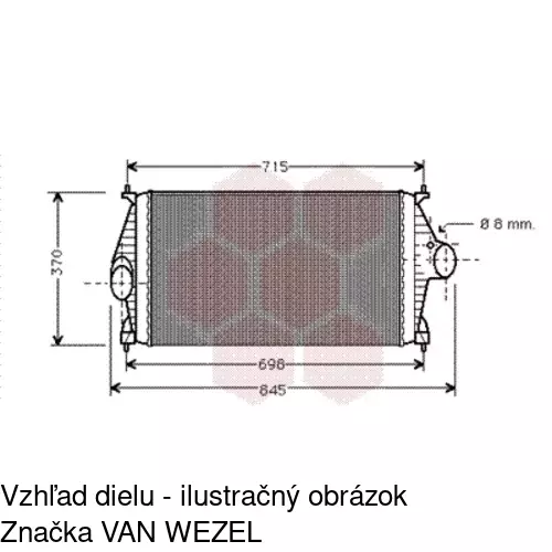 Chladiče vzduchu (Intercoolery) POLCAR 5746J8-1