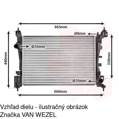 Chladiče vody POLCAR 576008A1 - obr. 3