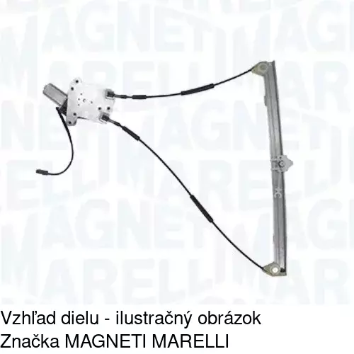 Elektrický mechanizmus okna dverí POLCAR 5786PSE3