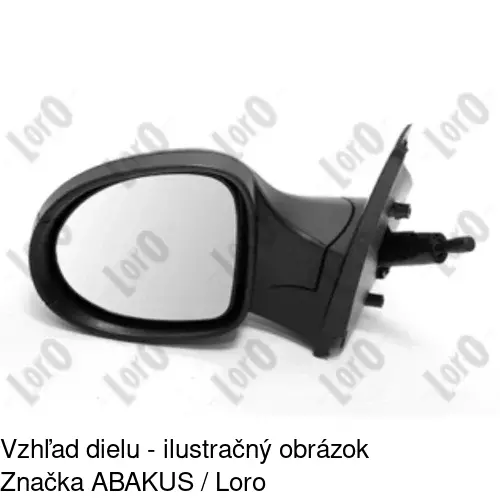 Rám vonkajšieho zrkadla 600154TM /POLCAR/ - obr. 5