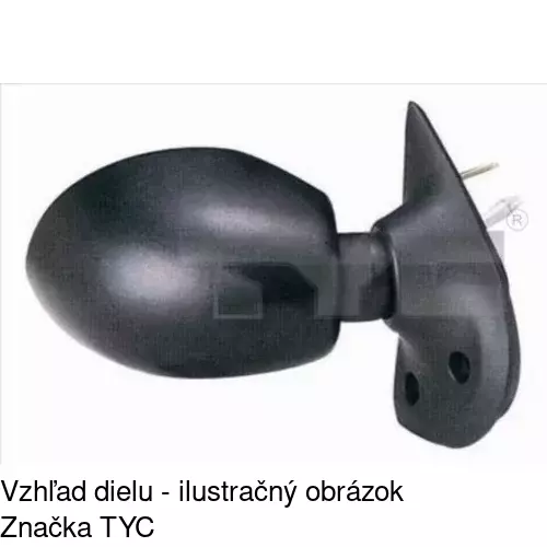 Vonkajšie zrkadlo POLCAR 6003521E