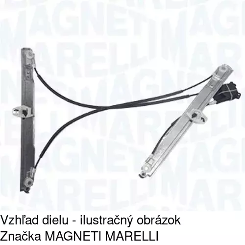 Elektrický mechanizmus okna dverí POLCAR 6012PSE10 - obr. 4