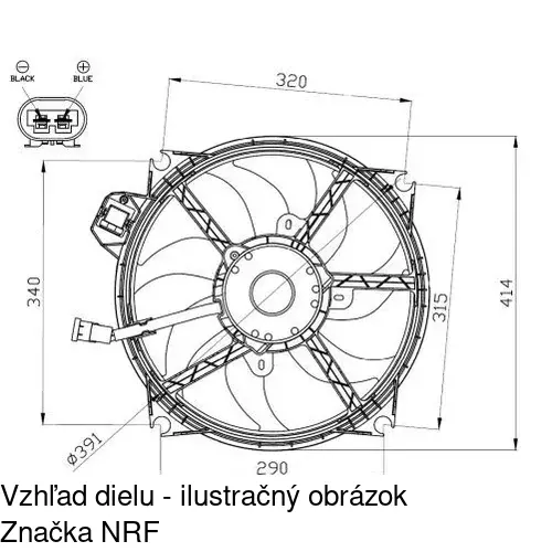 Ventilátory chladičov POLCAR 601423W1 - obr. 3