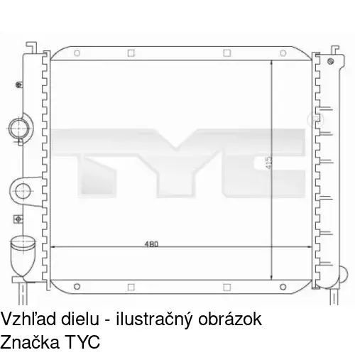 Chladiče vody POLCAR 601508-3