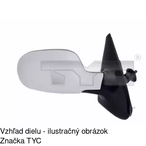 Vonkajšie zrkadlo POLCAR 6016525E - obr. 2