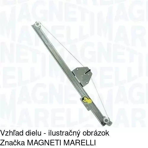 Elektrický mechanizmus okna dverí POLCAR 6026PSE2 - obr. 2