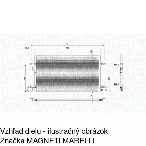 Chladiče klimatizácie POLCAR 6037K81X - obr. 1