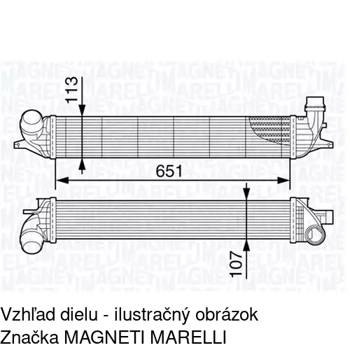 Chladiče vzduchu (Intercoolery) POLCAR 6039J8-1