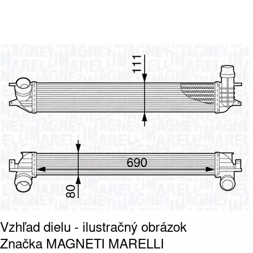 Chladiče vzduchu (Intercoolery) POLCAR 6039J8-2